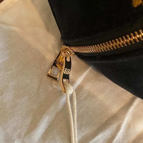 Elegant Navy and Gold Bee Cosmetic Bag - Picture 2 of 7